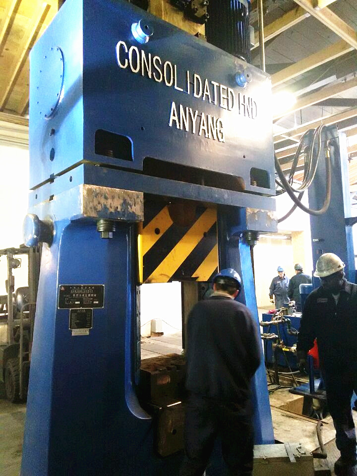 數控錘客戶案例-31.5KJ CNC精密模鍛錘出口到美國